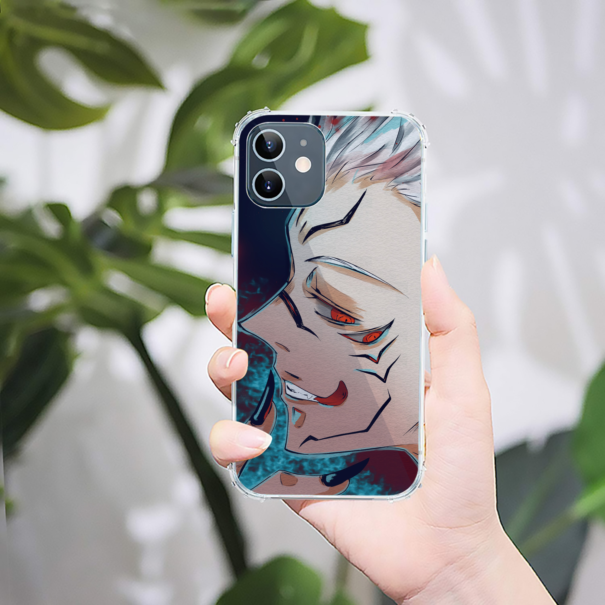 （画像用） 呪術廻戦 Jujutsu Kaisen 【iPhone 12シリーズ対応】透明スマホケース（クリアソフトケース）